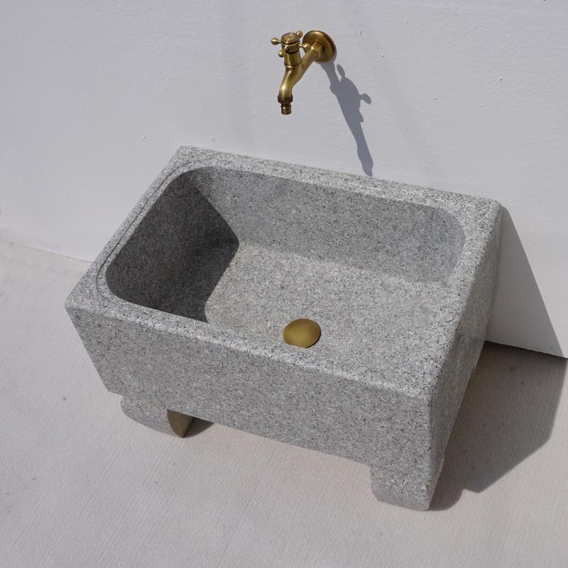 户外大理石拖把池石头拖布池天然石材庭院子拖把池花岗岩别墅花园