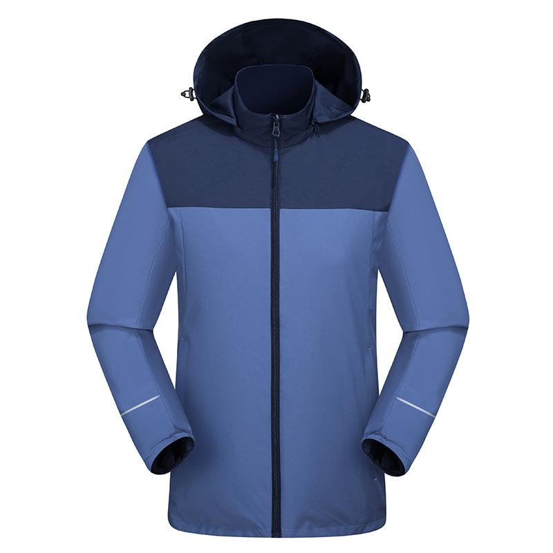 新款户外双面穿单层冲锋衣防水防风保暖男女同徒步登山服外套