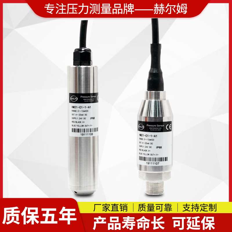 德国汉姆HM21水箱井渠河道水位传感器 一体投入式静压液位传感器