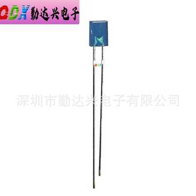 257白发蓝方形蓝色指示灯2*5*7mm蓝光直插式led灯珠发光二极管