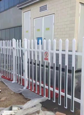 箱变围栏PVC变压器护栏塑钢围栏电力护栏变电站围栏栅栏厂家直销