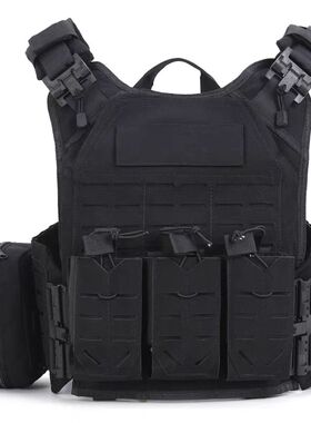 激光切割战术背心户外两栖马甲轻量化装备全套黑色快速反应背心