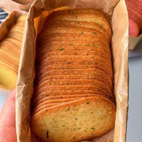 【超值100包】海苔薄脆饼干酥脆薄饼休闲食品办公室早餐小零食咸