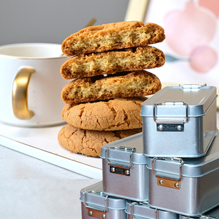 铁棍山药桃酥酥性饼干办公室宿舍下午茶休闲解馋食品独立包装铁盒