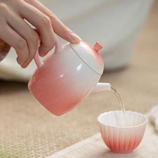 茶壶功夫茶具家用泡茶壶球孔过滤侘寂风文人器 折扣价 手作日式