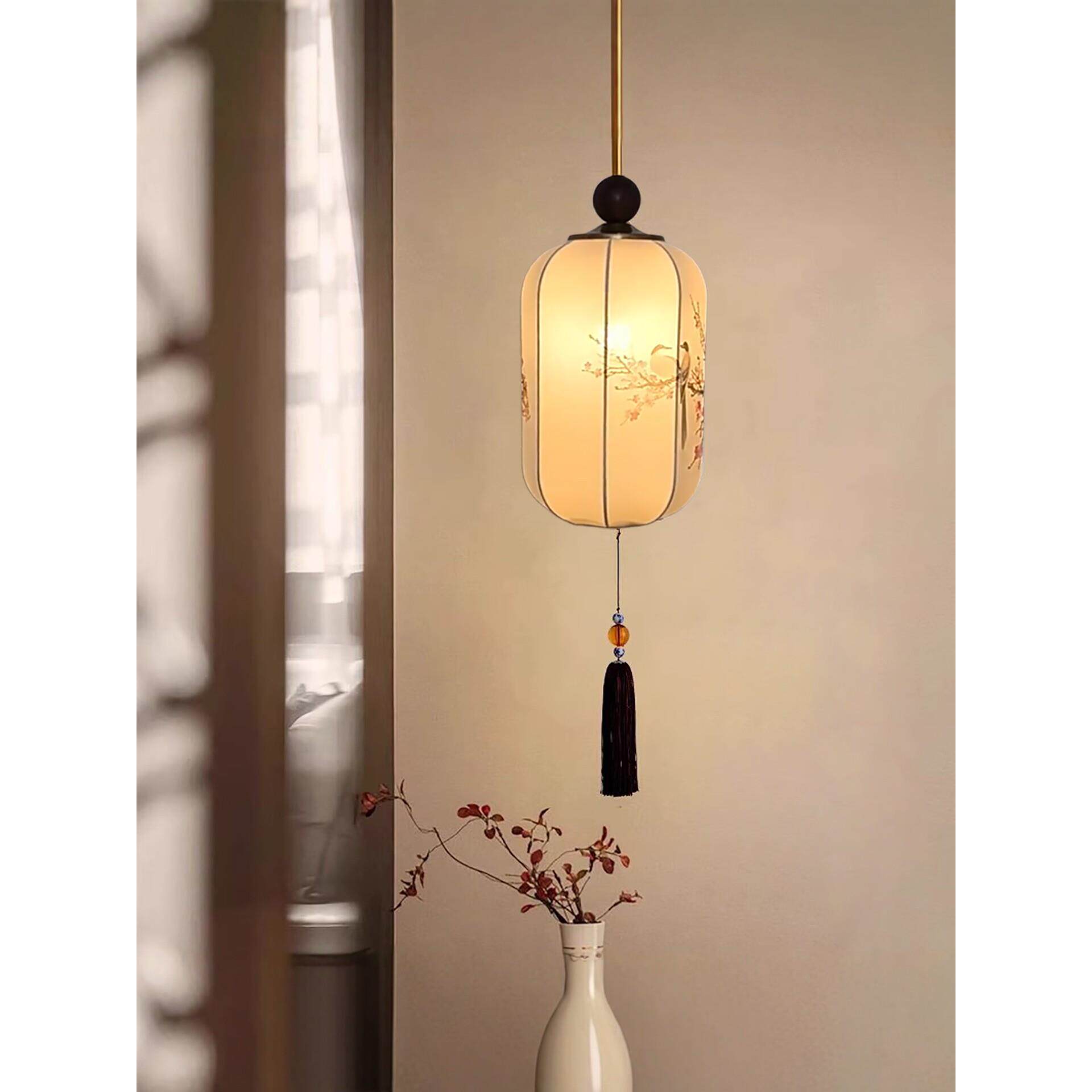 中世纪风格餐厅吊灯宋代美学卧室床边艺术禅宗茶室餐桌灯走廊装饰