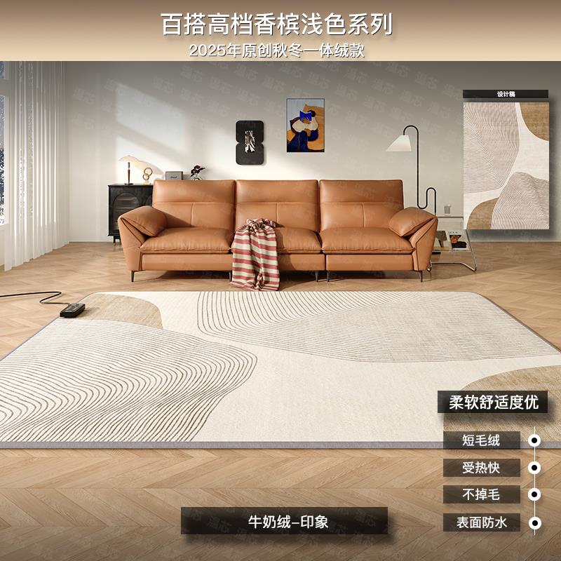 【可拆洗】石墨烯碳晶地暖垫电热地毯家用客厅加热地垫冬季暖脚垫