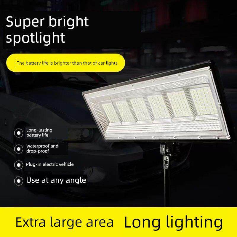 新款夜市摆摊LED灯充电式移动户外照明灯强光支架停电应急露营灯