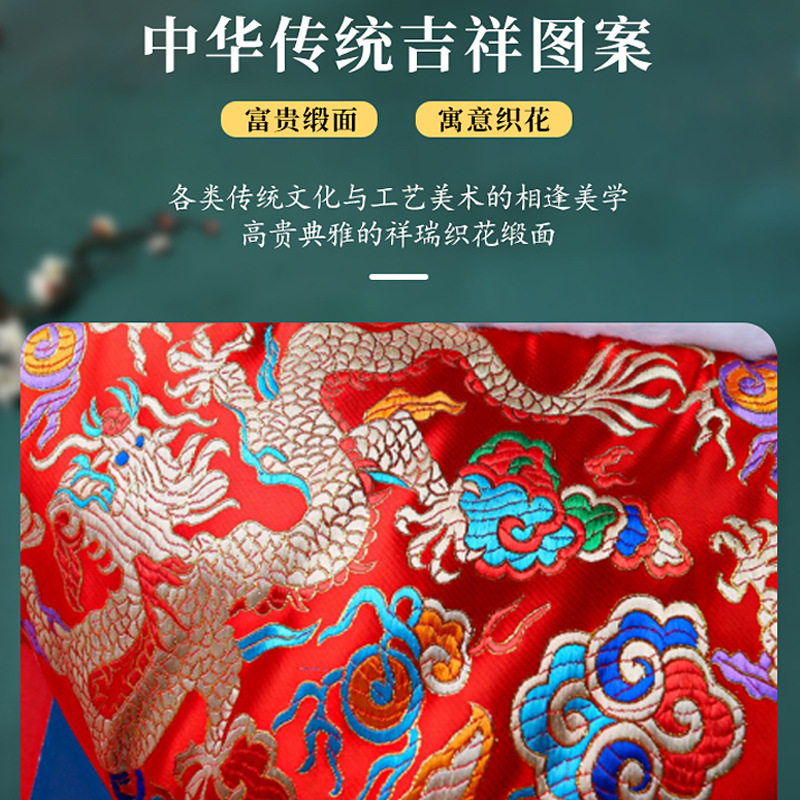 手工民俗虎头婴儿抱被加厚新生儿包被初生宝宝外出抱毯被子春夏款