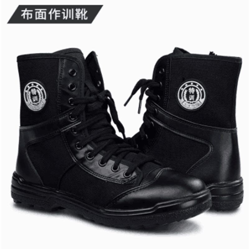 冬季作战靴子男透气战术靴工作靴春秋保安鞋高帮训练靴男劳保鞋