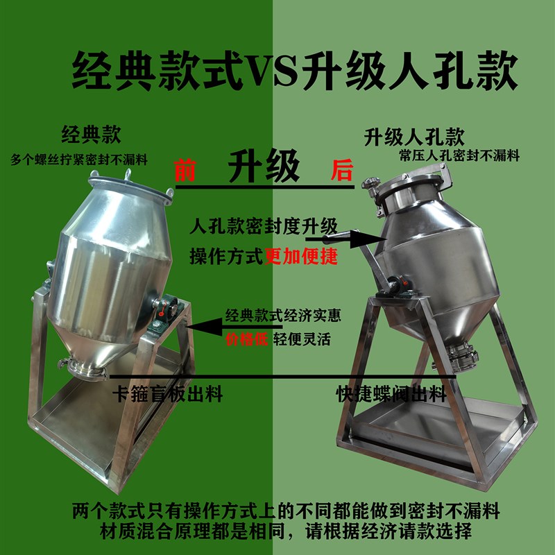 小型食品实验室搅拌机手动家用混合机手摇面粉粉末干粉粉体搅拌器