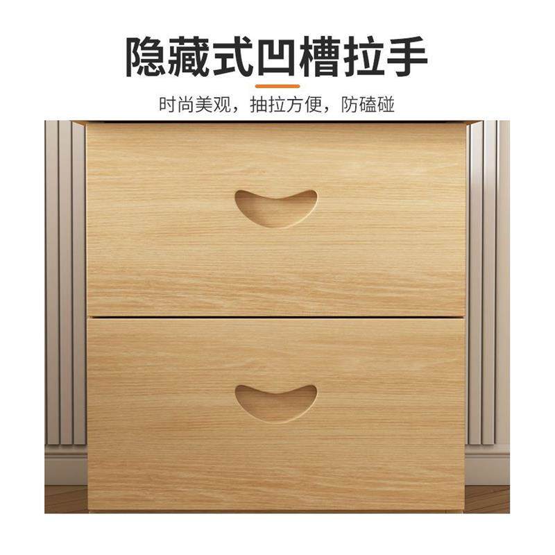 简约床头柜田园实木收纳柜衣柜欧式斗柜简易地柜床头柜床柜家用