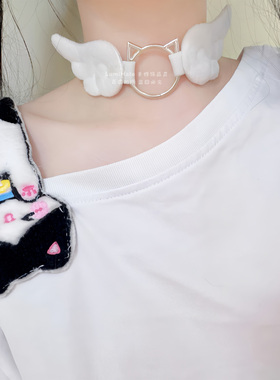 LumiHalo毛绒天使翅膀猫耳项圈
