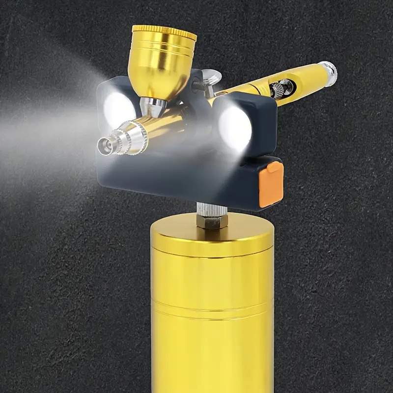 喷漆枪照明灯喷笔用补光灯内置电池充电式辅助探照灯钣金喷涂照明