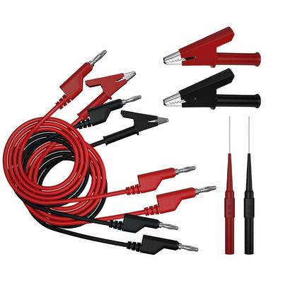 测试线配套鳄鱼夹测试针套件简易检测配件快修19A 1000V线