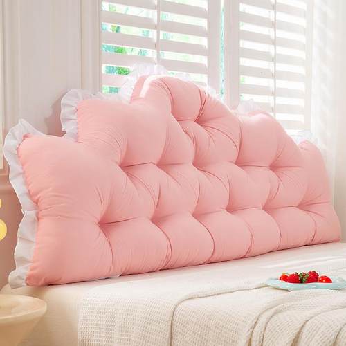 ins风加高床上靠枕卧室防撞免拆洗大靠背出租屋床头软包靠垫绑带