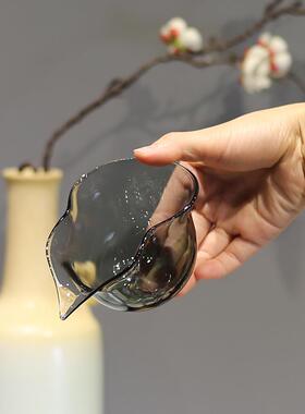 创意高硼硅耐热玻璃葫芦公道杯个性茶海纯手工灰色粉色分茶器