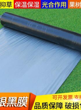 农用地膜黑色加厚银黑双色果园反光膜塑料大棚种植除草防虫膜新料