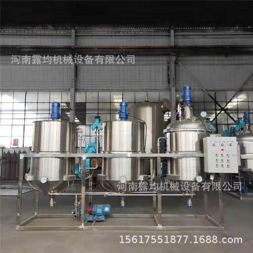 大豆油精炼成设备 ZCY麻籽油精炼机套 花生茶籽油食设用油亚精炼