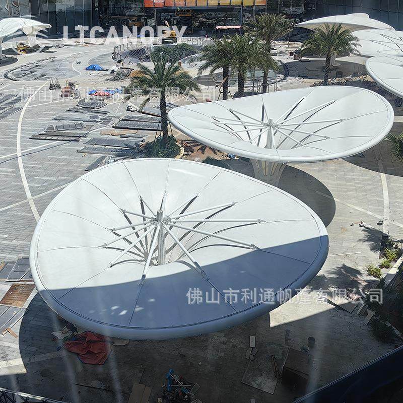 家直 张拉发膜构景观厂棚 户外这MJG001样结防雨汽车充电桩广场停