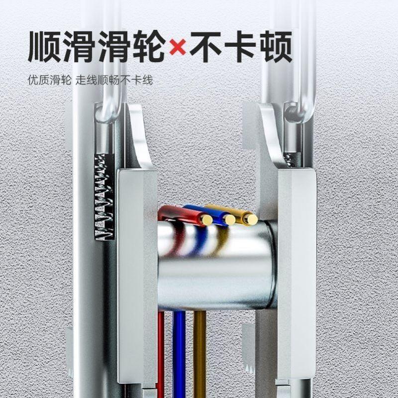 穿线辅助神器拉线电工专用工具网线穿墙底盒单人放线器滑轮抖音86