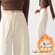 不勒肚子加厚加绒一条过冬装 白色孕妇裤 子羊毛绒秋冬外穿休闲裤