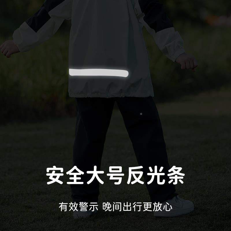 2025新款儿雨童雨衣学套装男童女童中小生上学专用分体带全身防水