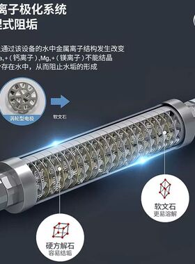 软水机全屋家用柔水器无盐小型物理阻垢器硬中央软水器自来水软化
