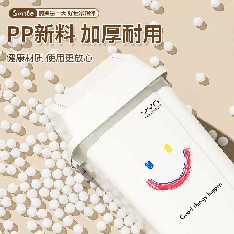 商用带滑轮垃圾桶2025新款轻奢带盖家用高级大容量户号无盖厨房