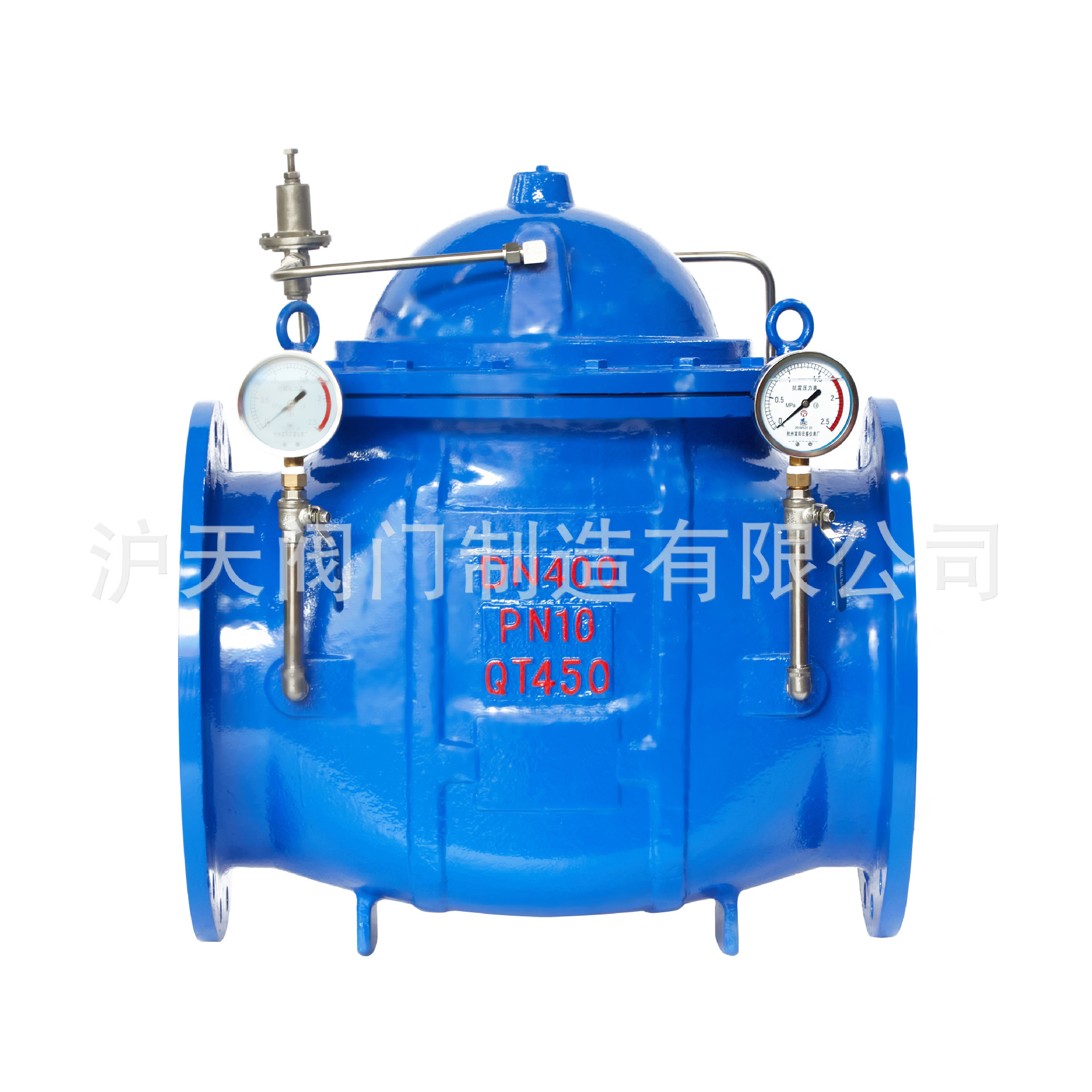 沪天阀门工厂不锈钢管200X可调式减压阀球墨铸铁先导式减压阀DN80