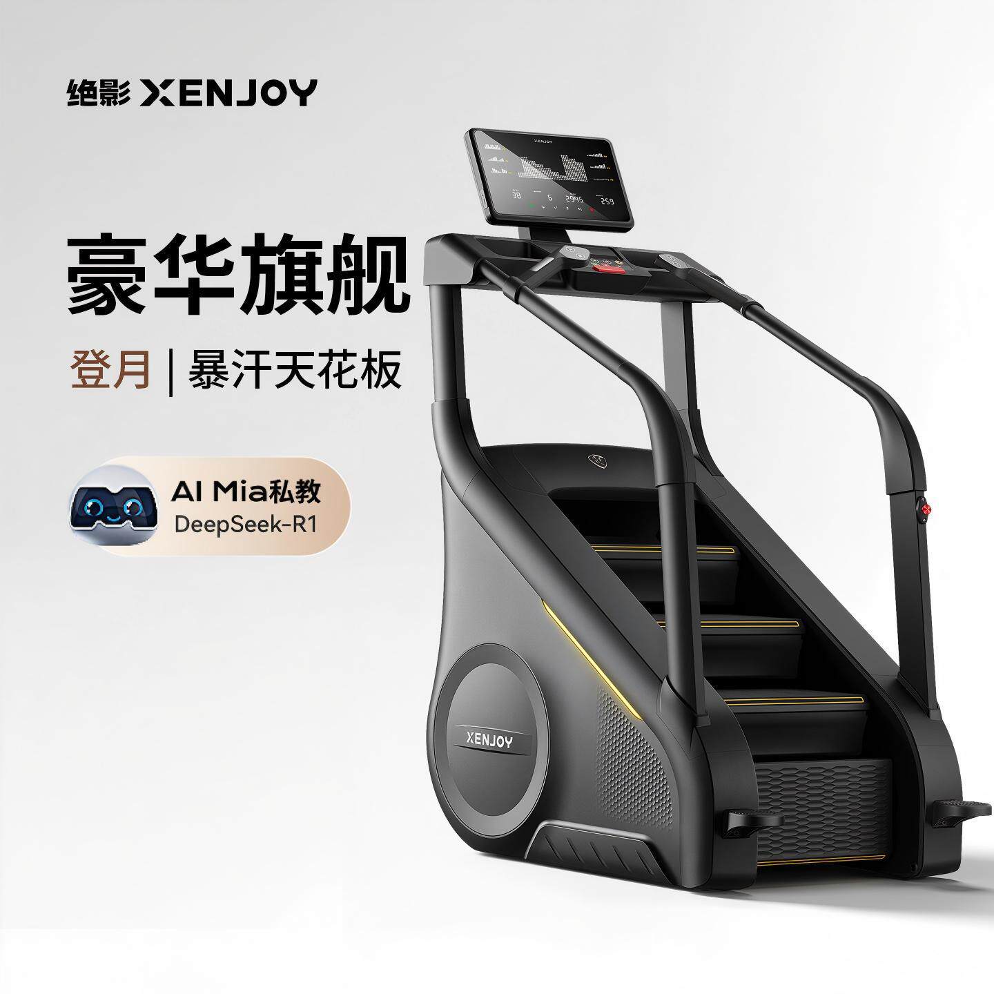 绝影XENJOY商用健身房楼梯机登山台阶机爬梯爬楼踏步机训练器材