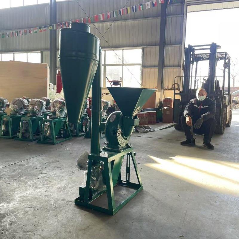300型除尘粮食粉碎机家用电黄豆粉碎机劲锤式咖啡豆木薯粉碎机