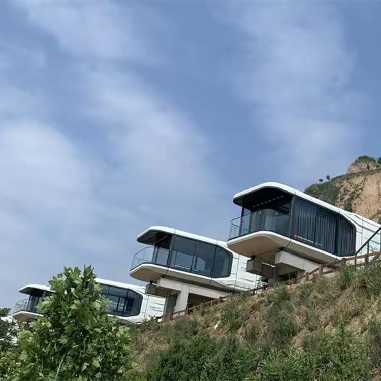科技太空舱小屋景点露营创意酒店移动房子智慧民宿一体化设计