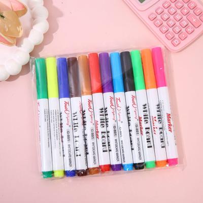 儿童水上画画彩色漂浮笔儿童魔法遇水悬浮笔可擦白板笔漂浮笔