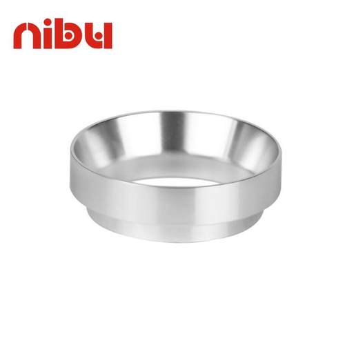 尼布 防飞粉咖啡接粉环铝制意式磨豆机接粉罩定量杯带磁51 58MM