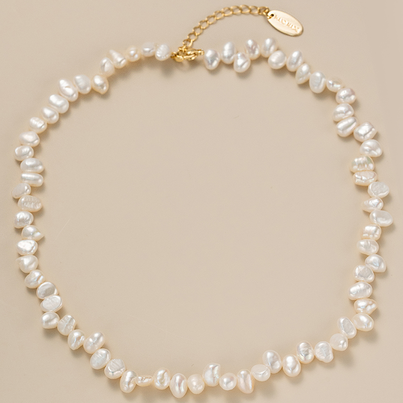 巴洛克天然珍珠项链小众爆款