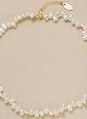 巴洛克天然珍珠项链小众爆款