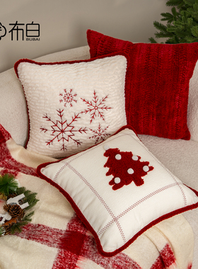 新年红色抱枕喜庆客厅沙发上好看的靠枕靠垫方形轻奢高级感可拆洗