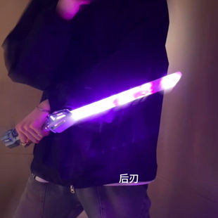 炫酷双头可伸缩光剑激光伸缩星球大战玩具闪光荧光棒男孩爆款礼物