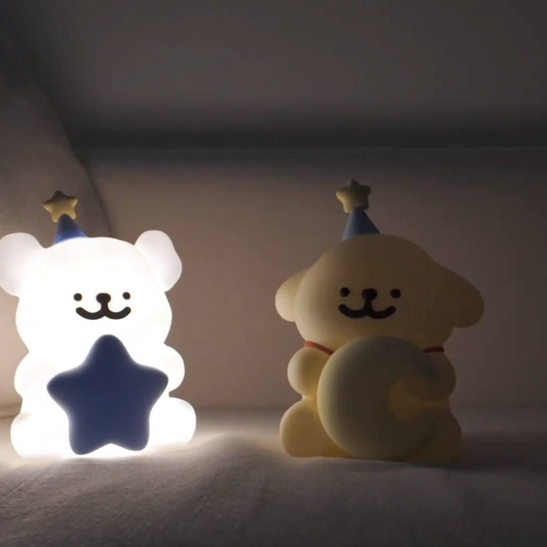 线条小狗小夜灯拍拍灯玩具ins小众送男女生闺蜜情侣礼物生日礼物,节庆用品/礼品,创意/设计灯,淘宝优惠券,粉丝福利购,淘宝优惠卷