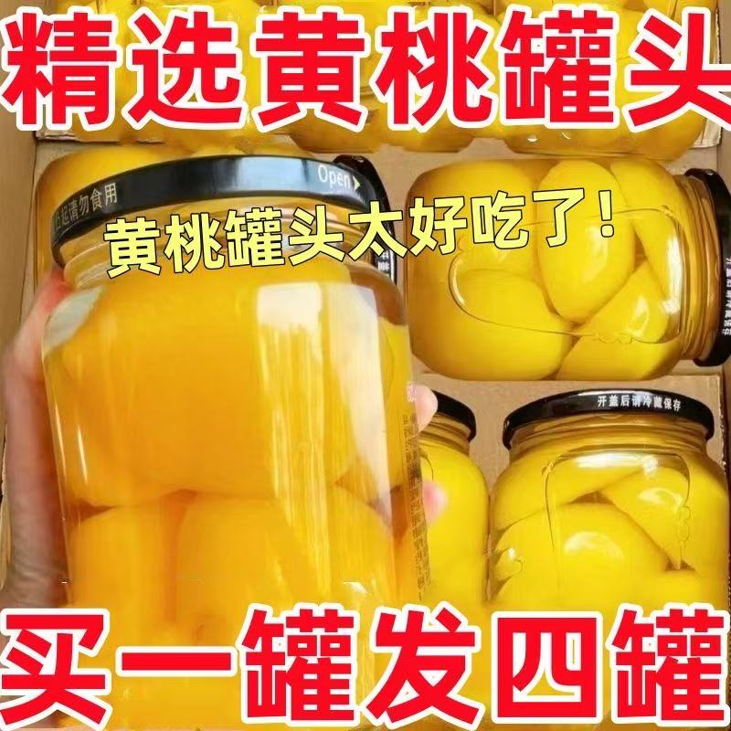 新鲜黄桃罐头正品砀山特产