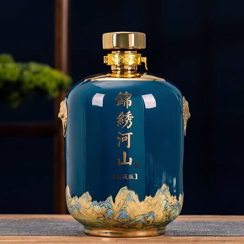 景德镇陶瓷酒瓶5斤装家用