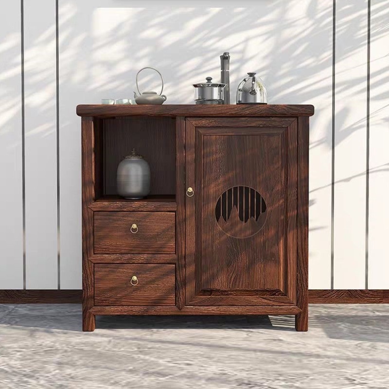 移动茶水柜大板茶桌侧边柜茶几茶台烧水壶一体茶边柜茶具置物柜