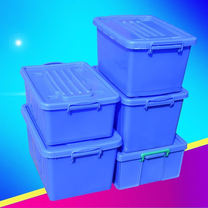 加厚塑料周转箱特大号带盖轮餐具消毒专用箱长方形零件分类框盒子