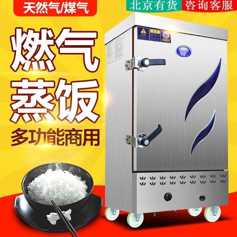 蒸饭柜液化气4层6盘12盘24盘燃气蒸饭车天然气蒸饭箱双门煤气蒸柜