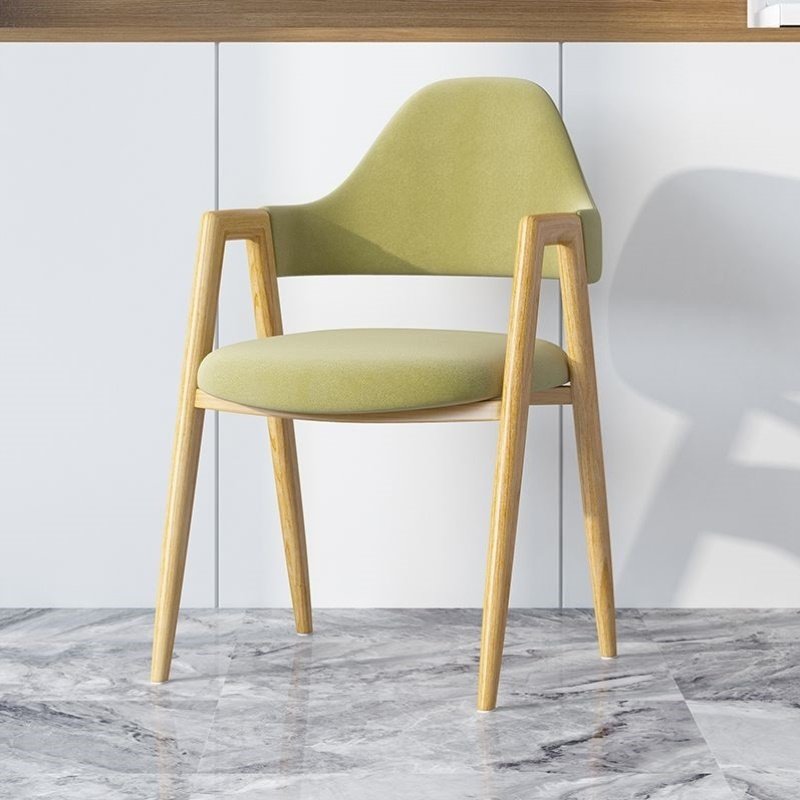 铁艺仿实木a字椅餐椅家用靠背椅卧室书桌写字椅简约现代奶茶店椅