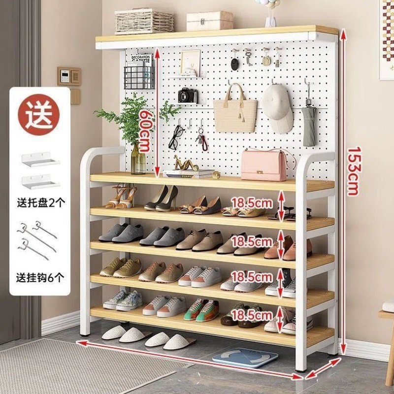 家用室内多功能鞋架门口简易收纳一体鞋柜多层置物架卧室玄关架子