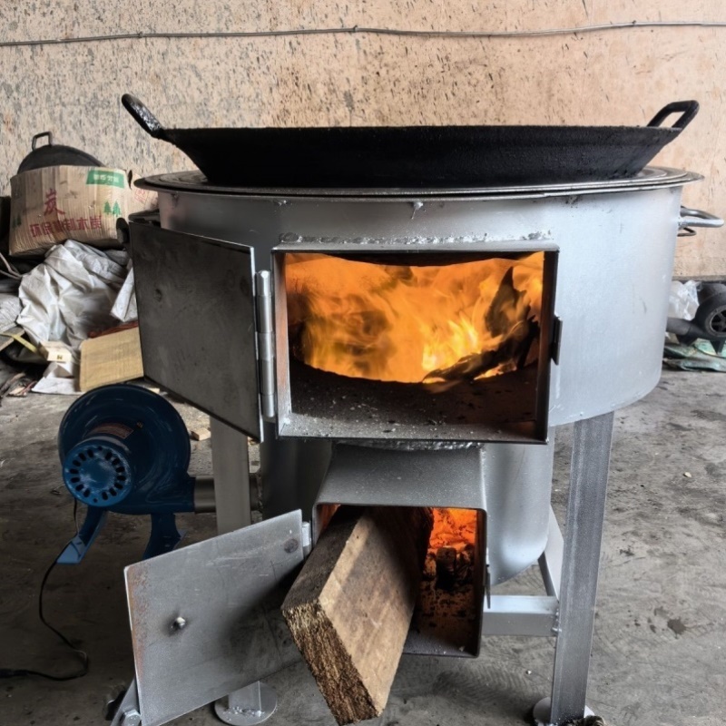 特厚柴火灶1.2公分内胆新式正品无烟柴火灶家用木柴灶商用柴火炉