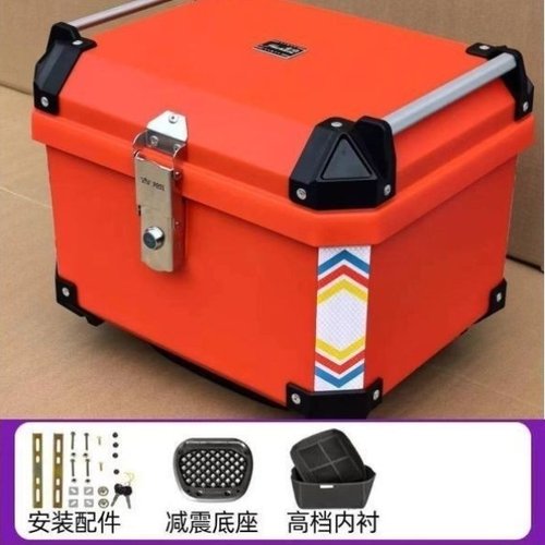 大容量尾箱摩托车后备箱电动车行李箱大号通用非铝合金小牛踏板UY