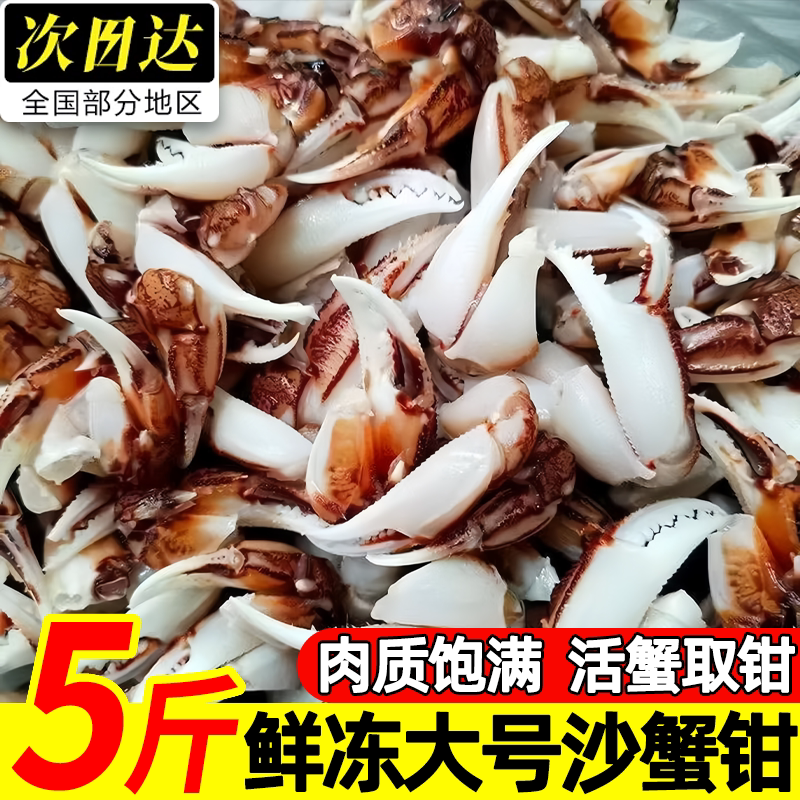 青岛新鲜冷冻大号沙蟹钳商用批发